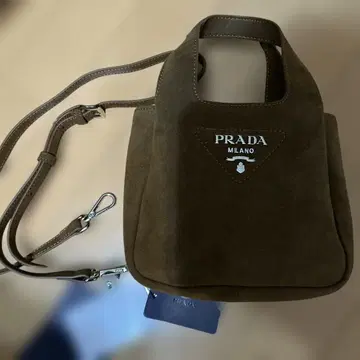 브라운 스웨이드 핸드백