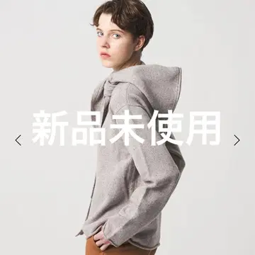 [ 미사용 새상품 ] <6(ROKU)> 울 후드 니트 가디건