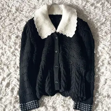 FURFUR 퍼퍼 빅 컬러 크로셰 가디건