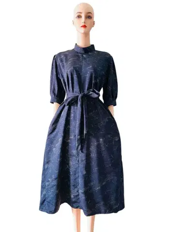 기모노 리메이크 원피스 하이넥 순수 실크 1월 상순 발송