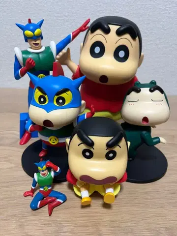 짱구는 못말려 피규어 6체 세트