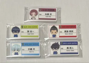 블루 록 SD 명찰 배지 5종 세트