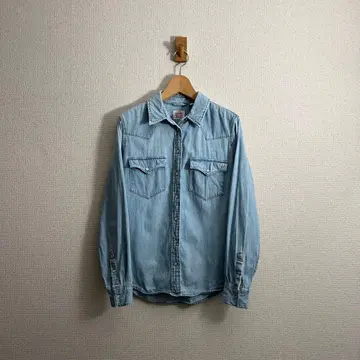 Levi's / 데님 웨스턴 셔츠 스냅 버튼 S 사이즈 라이트 블루