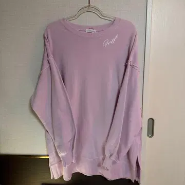 LEPSIM 맨투맨 슬릿 자수 TUOP