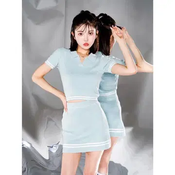 Darich 파일 니트 셋업 프리 사이즈