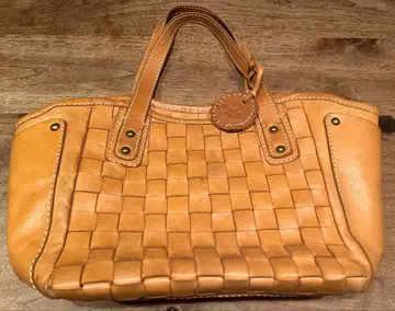 주케로 필라토 천연 가죽 메쉬 토트백