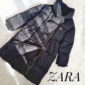 [ 미사용 새상품 ] ZARA 퍼프 코트 롱 다운 충전솜 XS