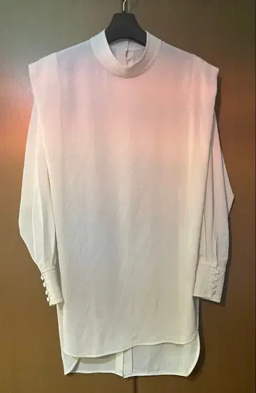 PUBLIC TOKYO 숄더 턱 밴드 카라 셔츠