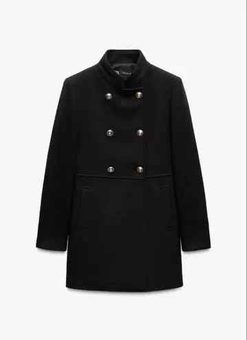 ZARA 자라 울 블렌드 더블 브레스트 코트 XS