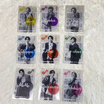 미개봉 새상품! Snow Man 클리어 스티커 전 9매 세트 ON