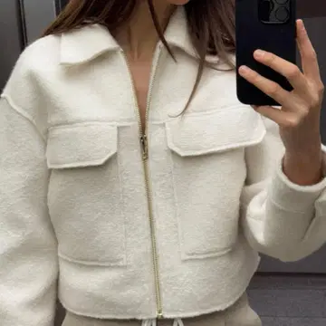 ZARA 부클레 숏 자켓 XS