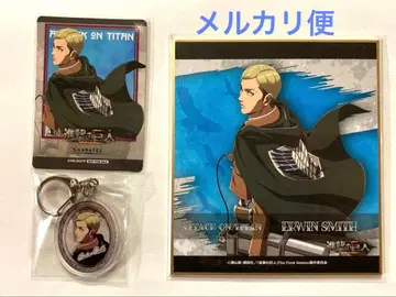 진격의 거인 카라테츠 미니 사진풍 카드 아크릴 참 미니 색지 엘빈