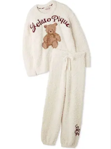 gelato pique 젤라토 스노우 베어 자카드 풀오버 & 롱 팬츠