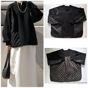 퀼팅 도킹 니트