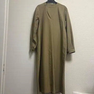 SOFIE D'HOORE 카키 베이지 긴팔 셔츠 원피스