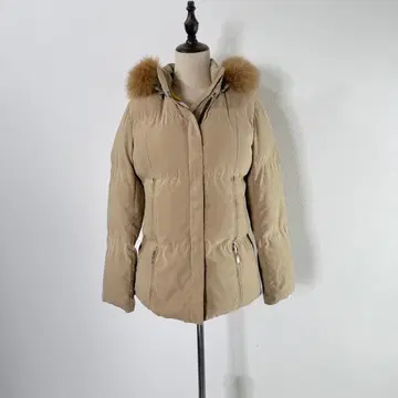 en quete 다운 자켓 퍼 후드 부착