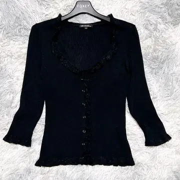 23구 38 가디건 라메 무지 블랙 출퇴근 졸업식 입학식 아크릴