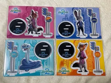 Happy 복권 주토피아2 G상 아크릴 스탠드 프롭스 4종