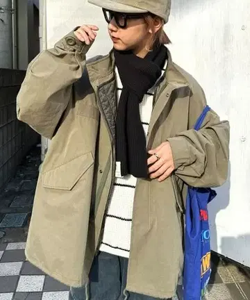 차오패닉 티피 멀티웨이 M-65 숏 모즈 코트 카키 L