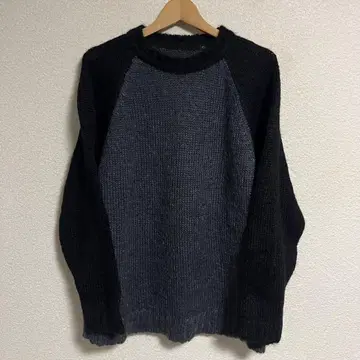 잉글랜드제 모헤어 래글런 스웨터 M