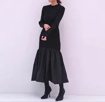 새상품급 akte 헴 벌룬 니트 원피스