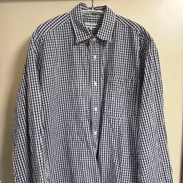 CAHLUMN 체크 무늬 긴팔 셔츠 L 사이즈