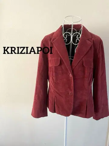 [ KRIZIAPOI ] 테일러드 자켓 코듀로이 보르도
