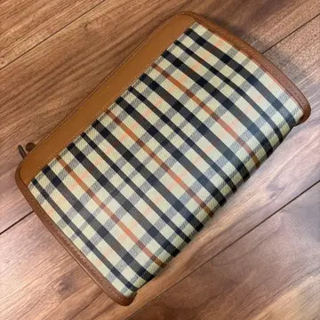 [ 새상품 미사용품 ] DAKS 닥스 PVC 캠퍼스 x 가죽 클러치백