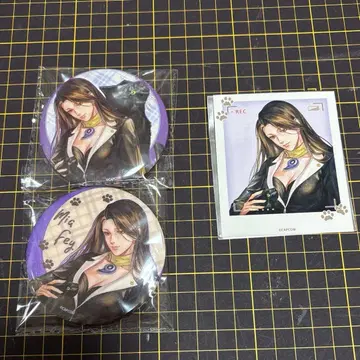 해외 공식품 아야사토 치히로 역전재판 캔뱃지 세트 특전 포함