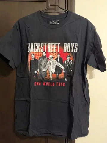 새상품 Backstreet Boys 투어 T셔츠 블랙