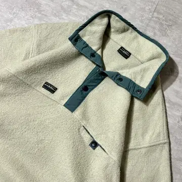 90s WHITE SIERRA 스냅T 플리스 풀오버 신틸라