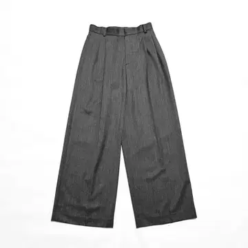 새상품급 PLAGE Elegant 팬츠 슬랙스 울 100% 그레이 38