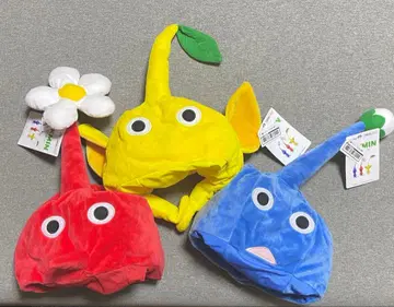 [ 새상품 ] 피크민 변신 모자 3세트 빨강 파랑 노랑