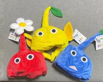 [ 새상품 ] 피크민 변신 모자 3세트 빨강 파랑 노랑