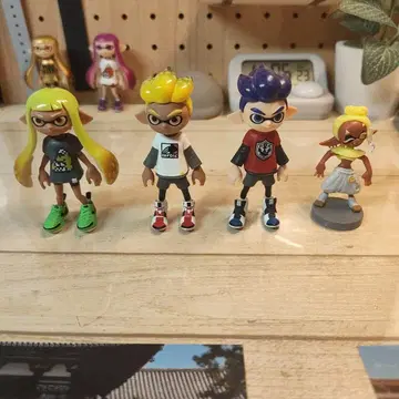 오징어 캐릭터 액션 피규어 5개 세트