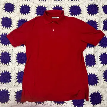 EMPORIO ARMANI 레드 피케 셔츠 XL