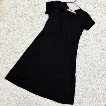 ROPE 카슈쿨 원피스 반팔 티셔츠 원피스 스트레치 캐주얼