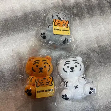 무지크 타이거 봉제 인형 마스코트 키링 세부치