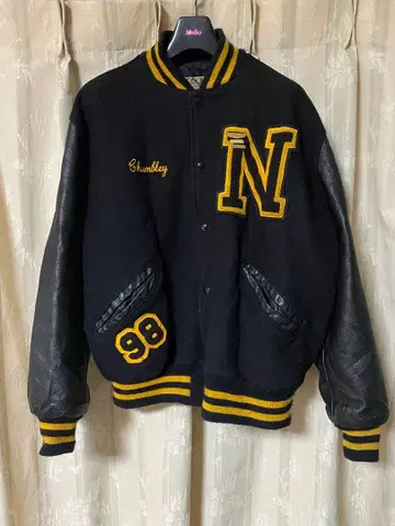 레어 90s [ De Long ] Chumbley 바시티 자켓 98