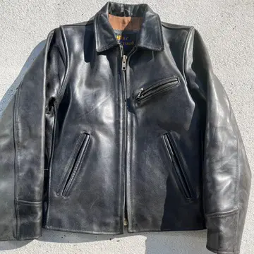 Blue Cross 블루크로스 빈티지 카우하이드 레더 자켓 블랙