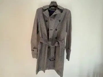 MACKINTOSH 체크 무늬 트렌치코트 38