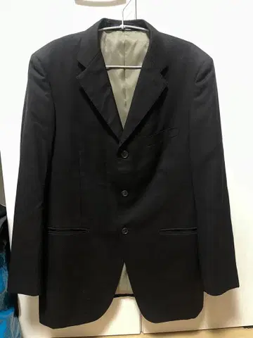 블랙 스트라이프 블레이저 3버튼