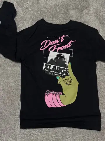 XLARGE Don't Front 긴팔 T셔츠 블랙