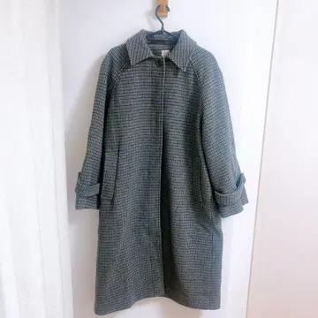 Ungrid 스텐카라 코트 체크 그레이 S 퍼지 계열 캐주얼