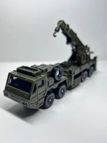 토미카 올리브 그린 크레인 자동차 미니카