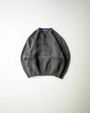 BONBON 니트 BUTTBILL V넥 스웨터 B3139 그레이