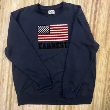 미국 국기 자수 트레이닝복 맨투맨 네이비