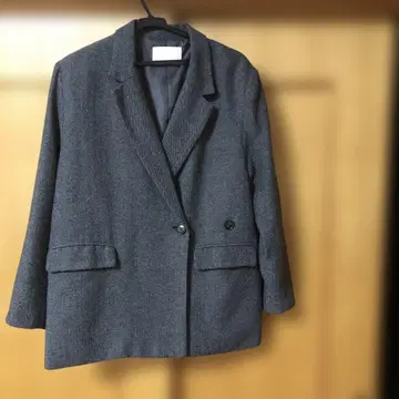 Chico 그레이 헤링본 테일러드 자켓 작년