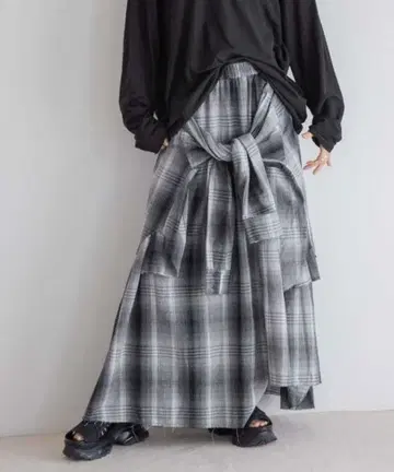 [ 택 포함 새상품 ] JEANASIS 셔츠 라이크 아지메 체크 스커트