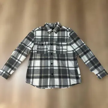 H&M 두꺼운 원단 체크 셔츠 L 사이즈